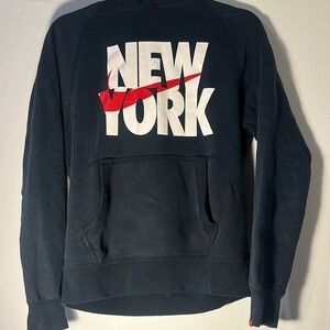 Nike Black and Red New York Hoodie